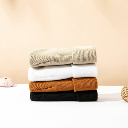 1pc Autumn/Winter Solid color Children's knitted hat Baby warm cowl Cute simple hat Boys girls skullcap - a gift for children