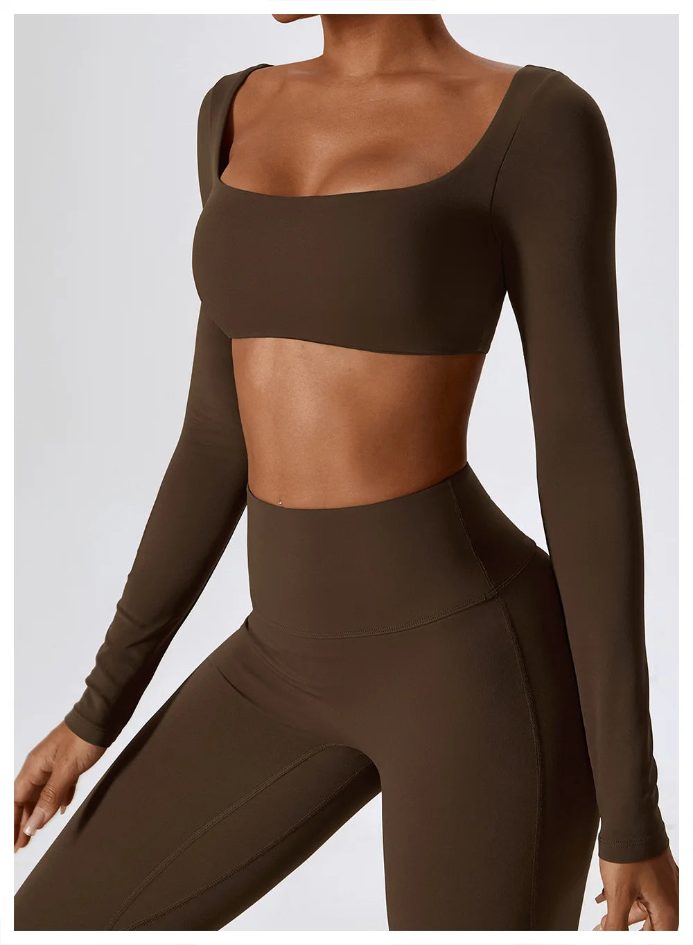 Women Sport Seamless Tops Long Sleeve Breathable Workout Slim T Shirts Athletic Running Gym Push-up Running Fitness Yoga Tops