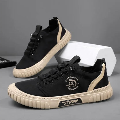 2025 Men Casual Shoes Breathable Black Sneakers Fashion Driving Walking Tennis Shoes for Male Skate Flats Zapatillas Hombre