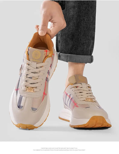 Summer New Anti-slip Wear-resistant Thick Bottom Increase Outdoor Comfort Couples Leisure Fashion Trend All Match Sneakers