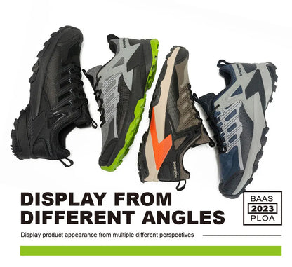 Baasploa Men Hiking Shoes Waterproof Outdoor Sneakers for Men Casual Sneakers Anti-Skid Wear-Resistant Male Shoes New Fashion