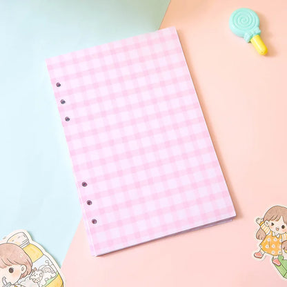 A5 A6 Loose Leaf Notebook Refill Spiral Binder Inner Page Diary Weekly Monthly Planner To Do List Line Dot Grid Inside Paper
