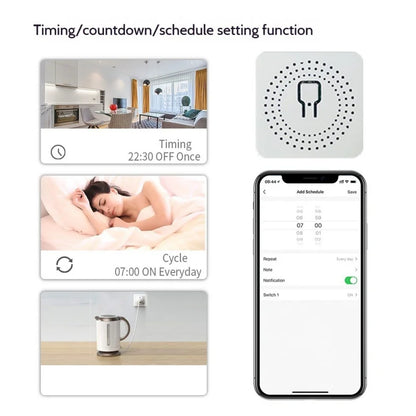 10 Pcs Smart Wi-Fi Switch Work With CozyLife APP Remote & Voice Control (Alexa/Google Home),16A Smart Wi-Fi Power Controller