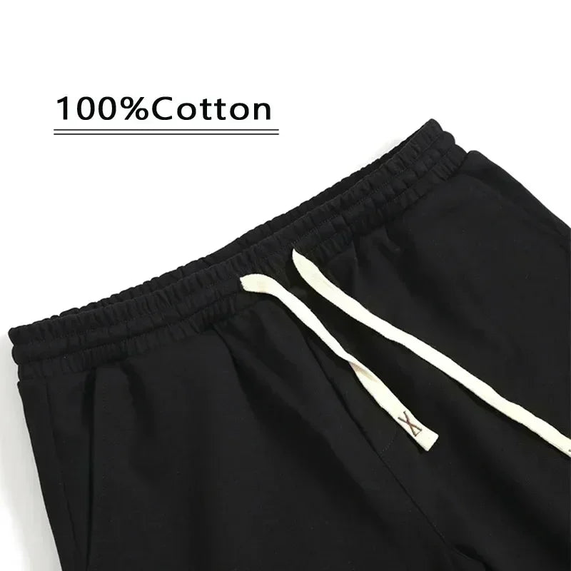 2025 The Latest Cotton Fabric Shorts Men's and Women's Summer Loose Devil Print Casual All-match Five Point Pants Simple