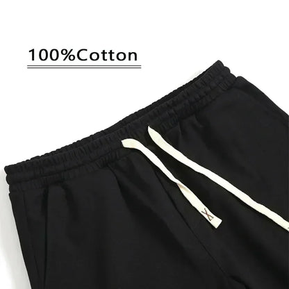 2025 The Latest Cotton Fabric Shorts Men's and Women's Summer Loose Devil Print Casual All-match Five Point Pants Simple