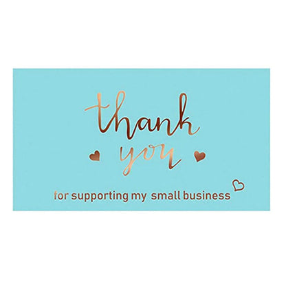 10-50pcs Black Bronzing Thank You Card Greeting Thank You Thank You For Your Order Business Greeting Cards Invitations Gift Card