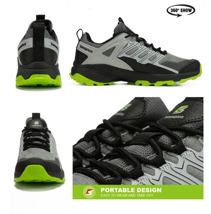 Baasploa Men Hiking Shoes Waterproof Outdoor Sneakers for Men Casual Sneakers Anti-Skid Wear-Resistant Male Shoes New Fashion