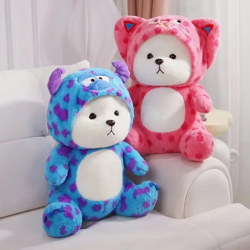 Transformed Bear Anime Plush Toy 30/40cm Cute Stuffed Animal Soft Doll Ideal Christmas & Thanksgiving Gift