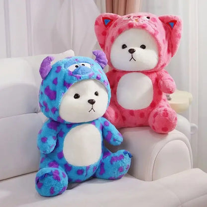 Transformed Bear Anime Plush Toy 30/40cm Cute Stuffed Animal Soft Doll Ideal Christmas & Thanksgiving Gift