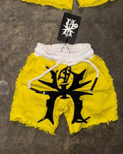 4evahavin Trendy Brand Harajuku Popular Shorts Embroidery Casual Cotton Shorts Men Women Street Hip Hop Oversize Sports Shorts