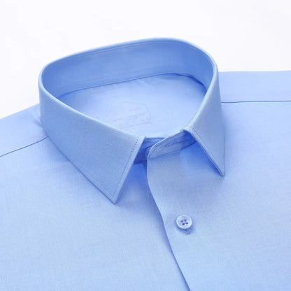 Spring and Autumn Men's Long Sleeve Modal Business No-Iron Professional Work Fitting Anti-Wrinkle Stretch Large Size Shirt S-8XL