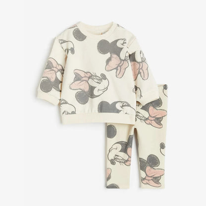 2Pcs Baby Girl Clothes Set For 0-4Y Minnie Casual Girls Sweatshirts + Leggings Spring Autumn Toddler Baby Girl Outfits