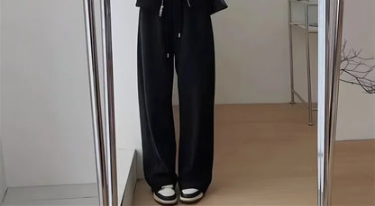 Autumn/Winter 2024 New Tea Matching Women's Clothing Set Plus Size Elegant Casual Salt System Sweatshirt Two-Piece Suit