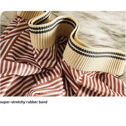 3PCS/Pack Fashion Striped Ice Silk Cool Breathable Men's Panties Comfortable Crotch Boxers Man High Elastic Waistband Underpants