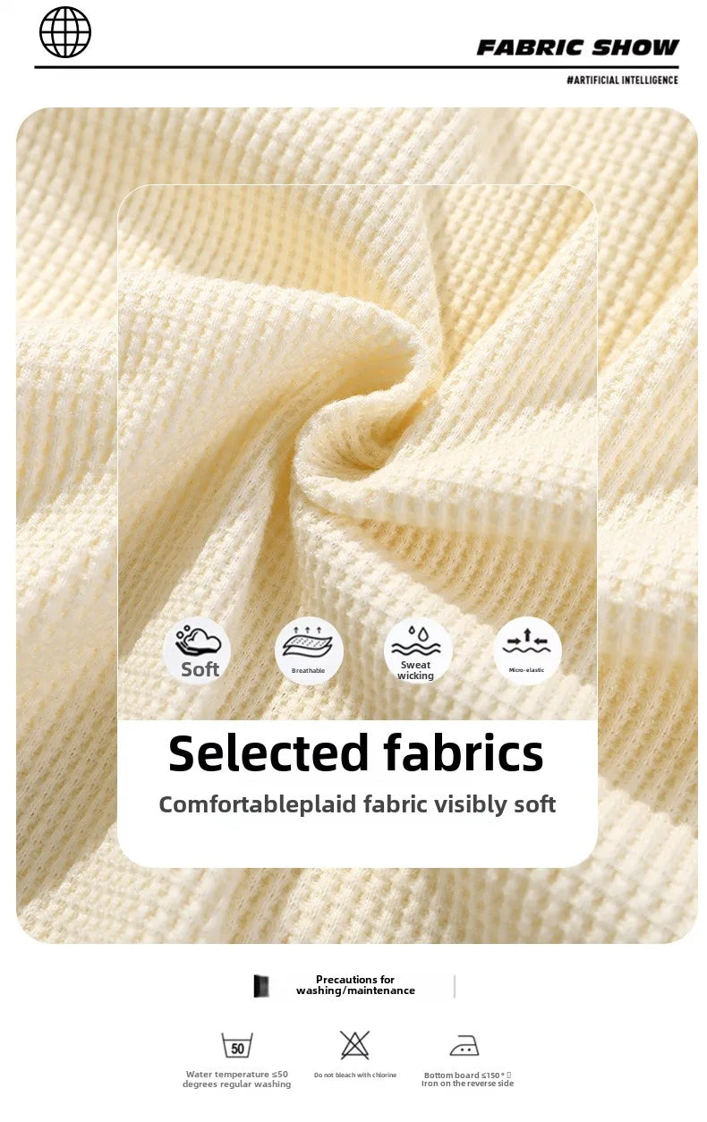 Sports shorts for men in summer  thin ice silk quick drying five quarter pants  fashionable waffle style drawstring shorts