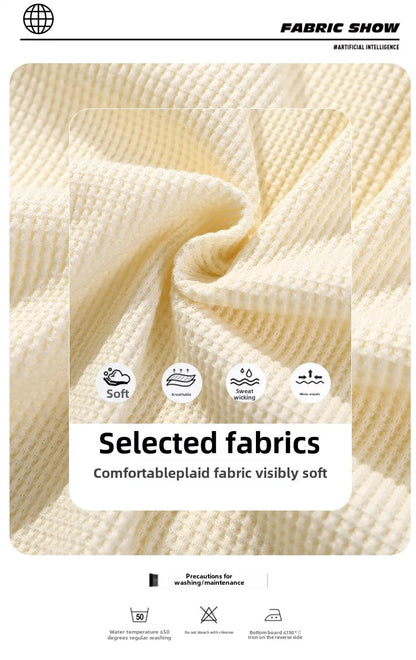 Sports shorts for men in summer  thin ice silk quick drying five quarter pants  fashionable waffle style drawstring shorts