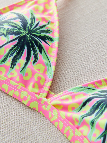 2024 New Sexy Brazilian Bikini Set Women Print Biquini Female Cut Bikinis Swimwear Push Up Swimsuit Bath Suit