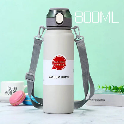 Stainless Steel Thermo Bottle Thermal Water Bottle Large Capacity Tumbler Portable Cold Hot Drinks Thermos Cup Fitness Cold Hot