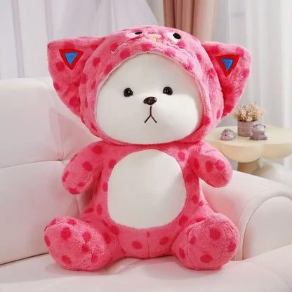 Transformed Bear Anime Plush Toy 30/40cm Cute Stuffed Animal Soft Doll Ideal Christmas & Thanksgiving Gift