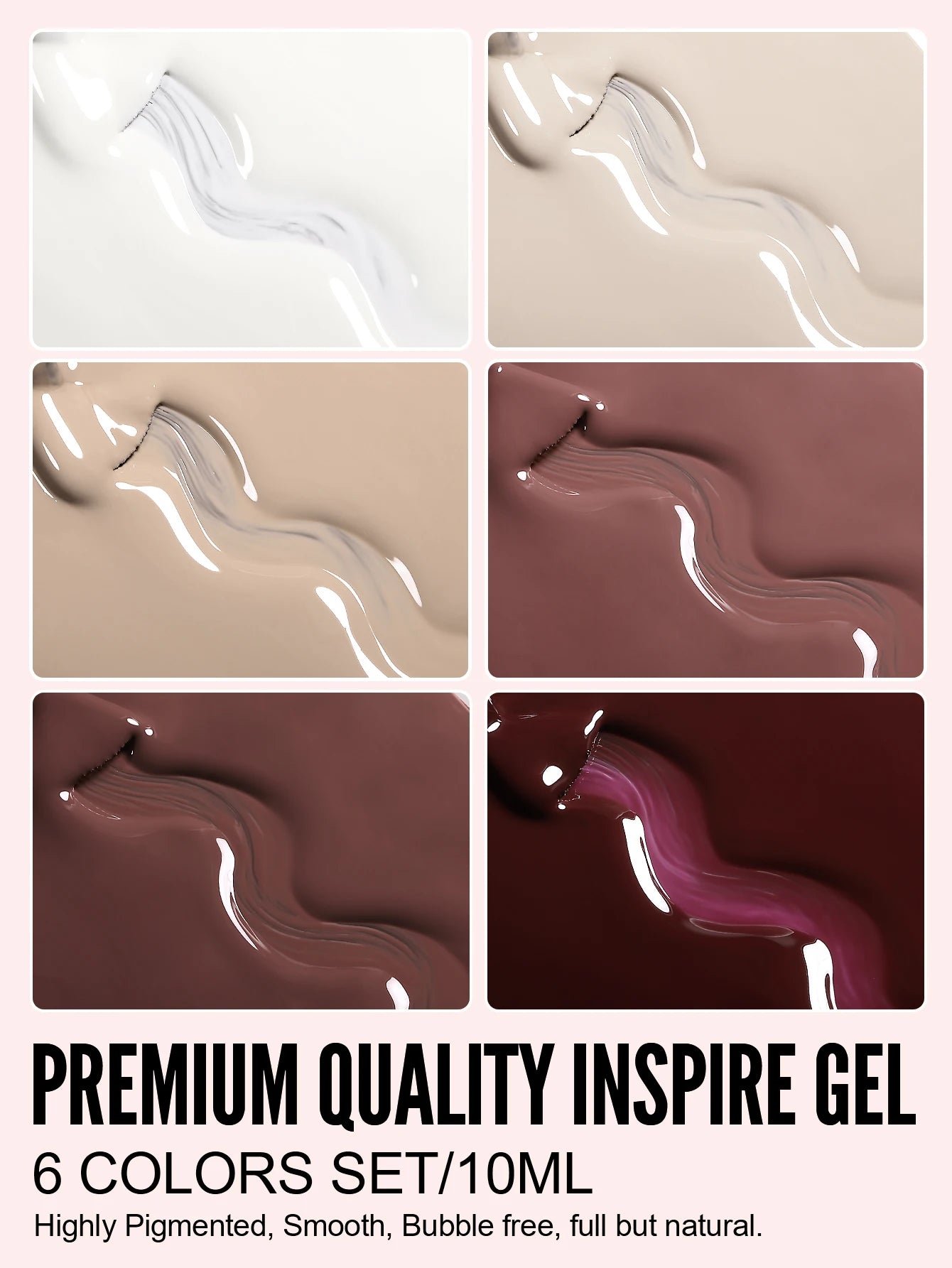 YOKEFELLOW 6Pcs/Set Fall Winter Gel Nail Polish Semi Permanent UV Led Gel Varnish Brown Orange Pumpkin Halloween Christmas Gift