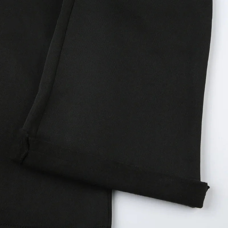 Casual Sexy Basic Solid Flare Pants Y2K Slim Low-Waisted Boot Cut Pants Women 2024 Autumn Spring Fashion Streetwear Lady