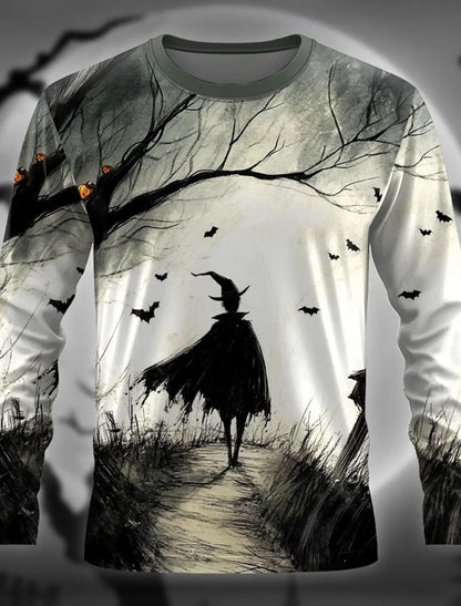 3D Print Anime Characters Long Sleeve T-Shirts For Men Autumn Fashion Men's O-Neck Sportwear Oversized  Pullover Men clothing