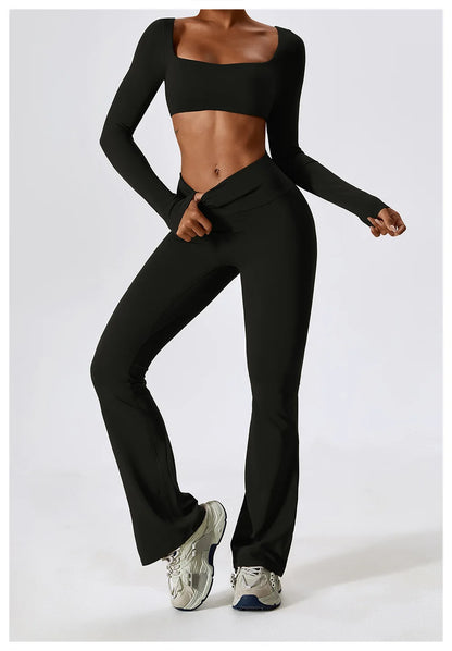 Women Sport Seamless Tops Long Sleeve Breathable Workout Slim T Shirts Athletic Running Gym Push-up Running Fitness Yoga Tops