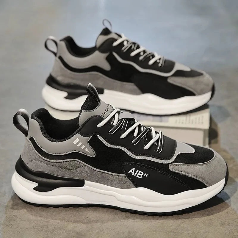 2025 Men's Four Seasons Outdoor Casual Walking Sneakers Breathable Fashion Hiking Shoes Non-slip Soft Bottom Skateboarding Shoes