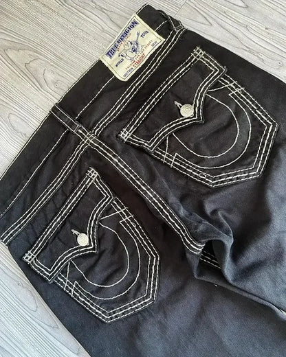 American Fashion Trend Selling Washed Jeans Women Men Y2K New Street Retro Joker Straight Wide Leg Pants Unisex Punk Loose Jeans