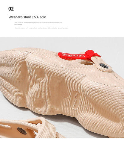 Summer Men Slippers Comfortable Platform Outdoor Sandals 2023 Beach Slippers Flip Flops Male Indoor Home Slides Bathroom Shoes