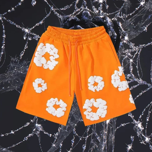 2025 Men's Fashion Quick-drying Sports Shorts Kapok Printed American Shorts Comfortable and Breathable Hot Trendy Casual Shorts