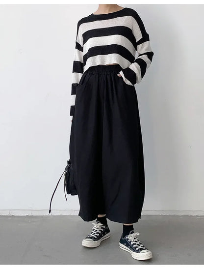 2023 Autumn Casual Harem Pants Women Cotton High Waisted Trousers Retro Loose Bloomers Women's Oversize Pants Baggy Sweatpants