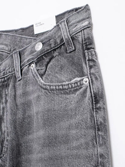 TRAF Women's Basic Hundred Jeans New Fashion Asymmetric Design High Waist Wide Leg Trousers Casual Women's Straight Leg Jeans