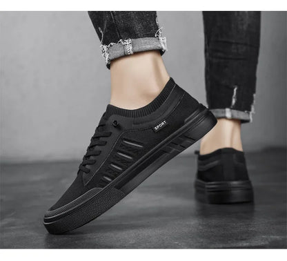 Summer Casual Sneakers for Men Breathable Loafers Lightweight Round Head Solid Colour Non-slip Flats Zapatillas Para Hombres