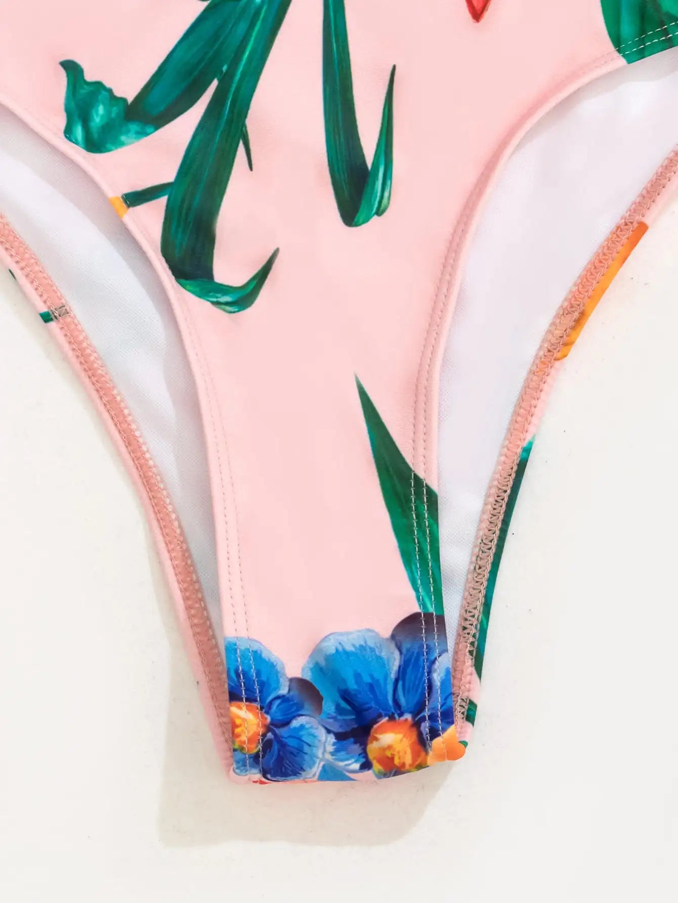 3 Pieces High Waist Swimsuit With Beach Skirt Floral Print Knot Front Bikinis 2025 Women Ruffle Swimwear Female Bathing Suit