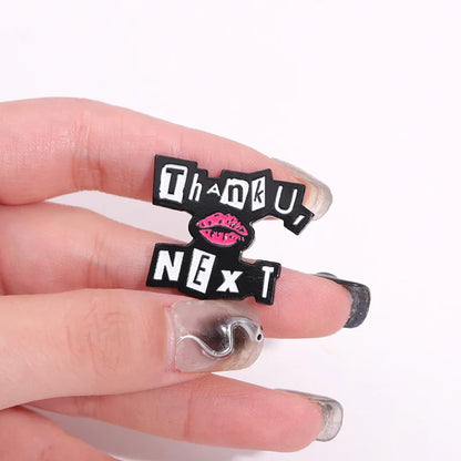 Thank U Next Enamel Pins Custom Arianator Club Funny Metal Brooches Backpack Clothes Lapel Badges Jewelry Gift for Kids Friends