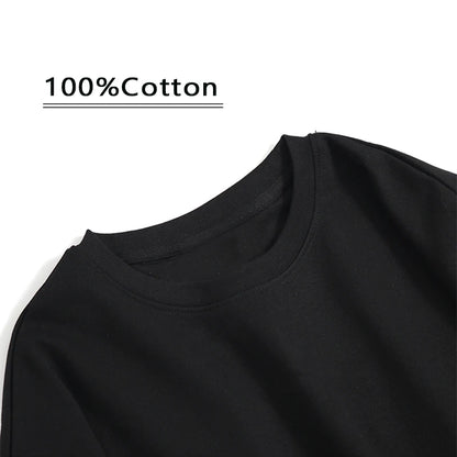 2024 Printed T-shirt 100% Cotton Summer Hip Hop Sports Bottom Short Sleeve Flying Boar Spoof Creative Clothing for Men and Women