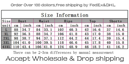 Summer Suit Chic and Elegant Woman Set New In Sexy Outfit Casual Shorts Sets Womens 2 Piece Plus Size Wholesale Dropshipping