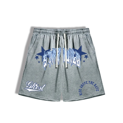 Summer Casual Shorts Drawstring Men Boardshorts Breathable Beach Shorts Comfortable Fitness Basketball Sports Short Pants Male