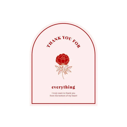 20-50Pcs Thank You Sticker for Small Business Gift Packaging Decoration Stickers Supply 8*10CM Delivery Mailing Bag Seal Labels