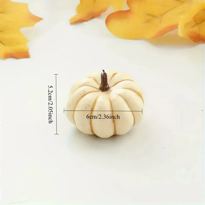 9Pcs Artificial Pumpkin Halloween Decorations for Home Mini Fake Pumpkin Autumn Harvest Party Thanksgiving Ornaments Props