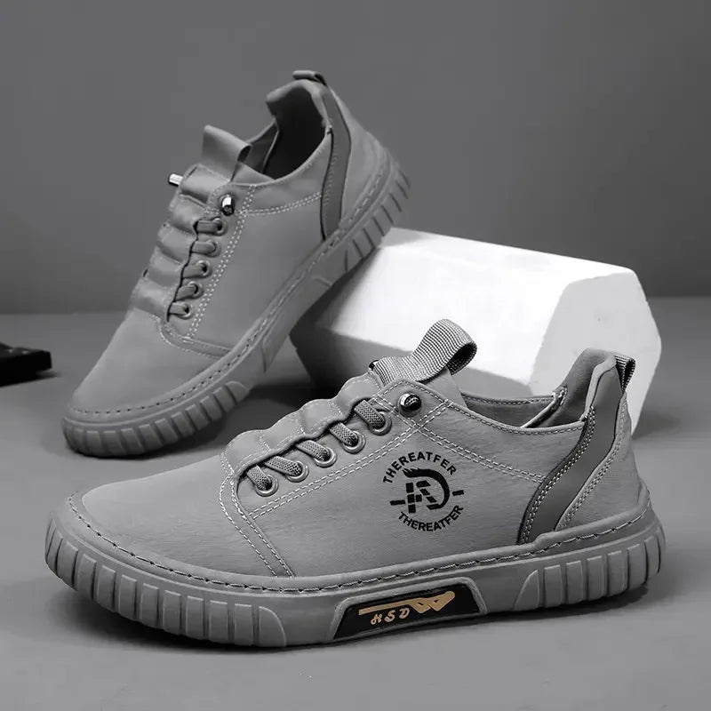 2025 Men Casual Shoes Breathable Black Sneakers Fashion Driving Walking Tennis Shoes for Male Skate Flats Zapatillas Hombre