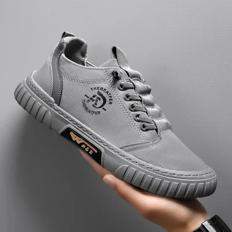 2025 Men Casual Shoes Breathable Black Sneakers Fashion Driving Walking Tennis Shoes for Male Skate Flats Zapatillas Hombre