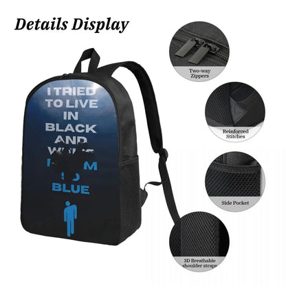 B-Billies E-Eilishing Kids Backpack Lunch Box Pencil Boxes for Boys Girls Backpacks School bag Bookbag Set