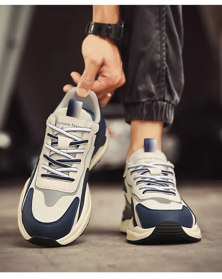 2025 Men's Four Seasons Outdoor Casual Walking Sneakers Breathable Fashion Hiking Shoes Non-slip Soft Bottom Skateboarding Shoes