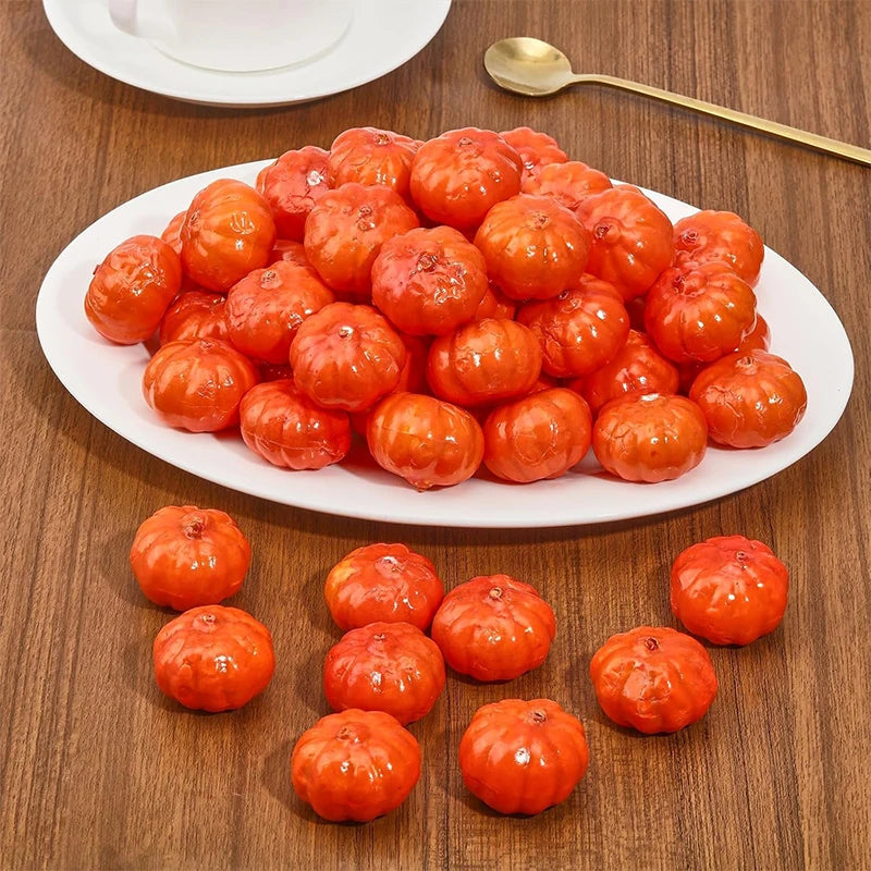 10/20Pcs Artificial Pumpkin Vegetable for Thanksgiving Decoration Harvest Autumn Home Room Decor Dining Table Center Ornament
