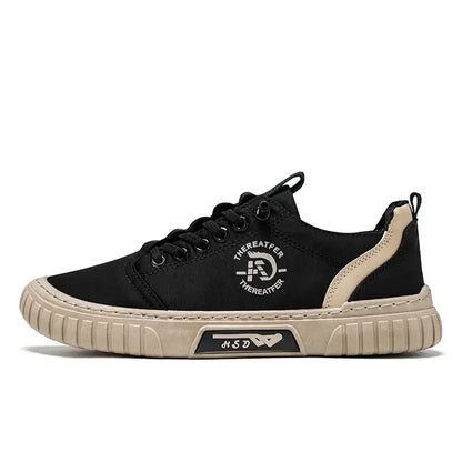 2025 Men Casual Shoes Breathable Black Sneakers Fashion Driving Walking Tennis Shoes for Male Skate Flats Zapatillas Hombre