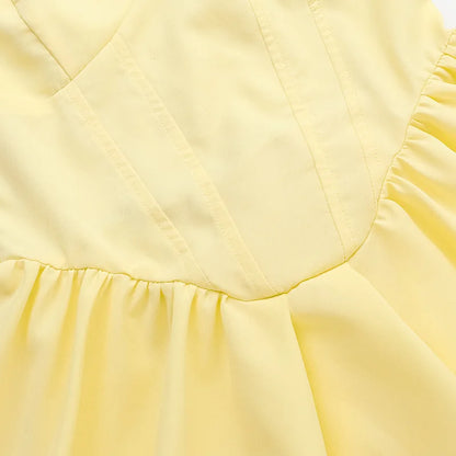 Summer 2025 new waist cinching slimming short skirt sexy suspender A-list dress for women