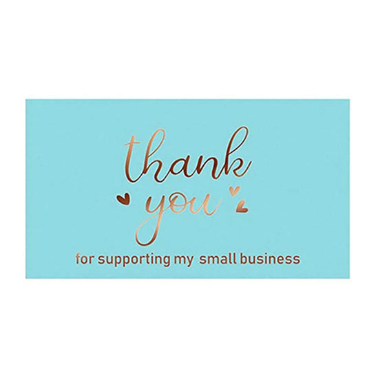 10-50pcs Black Bronzing Thank You Card Greeting Thank You Thank You For Your Order Business Greeting Cards Invitations Gift Card