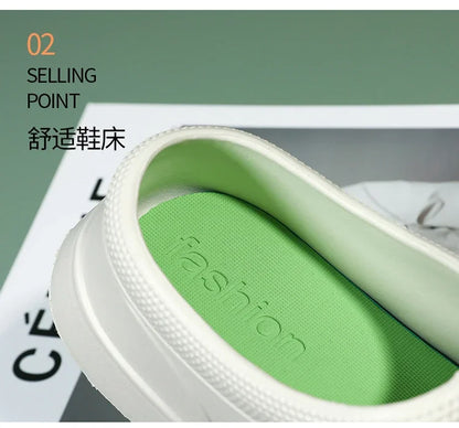 2024 Men Women EVA Chef Shoes  Non-slip Waterproof Oil-proof Shoes Comfortable Workers Slippers  Outdoor Fishing Shoes
